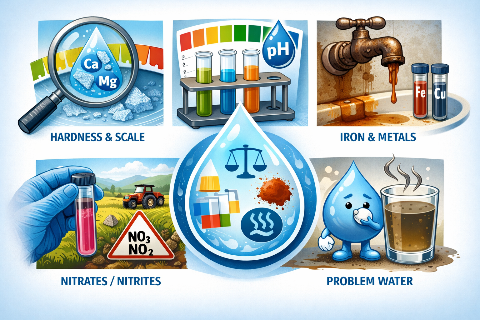 Water sample testing